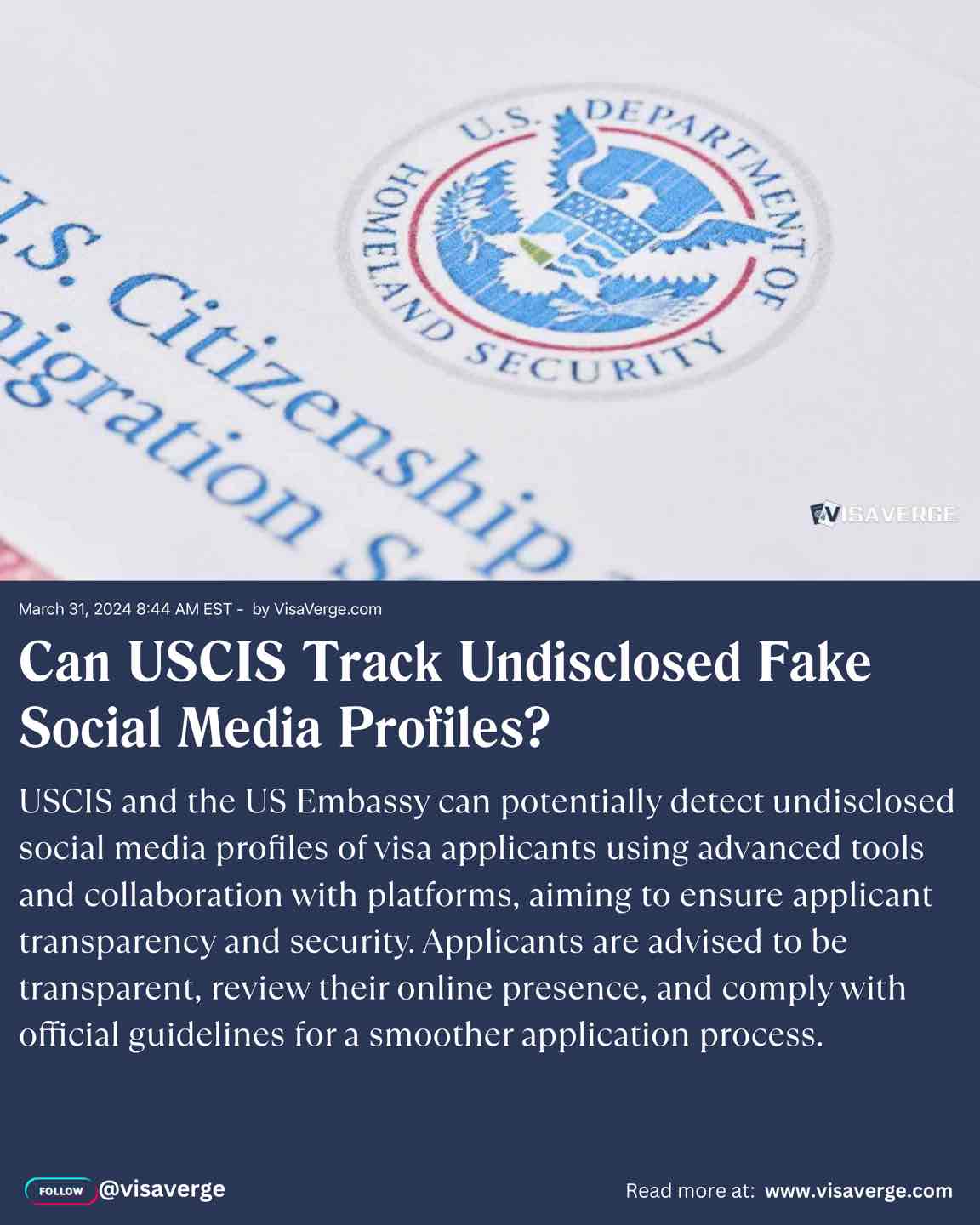 Can USCIS Track Undisclosed Fake Social Media Profiles?