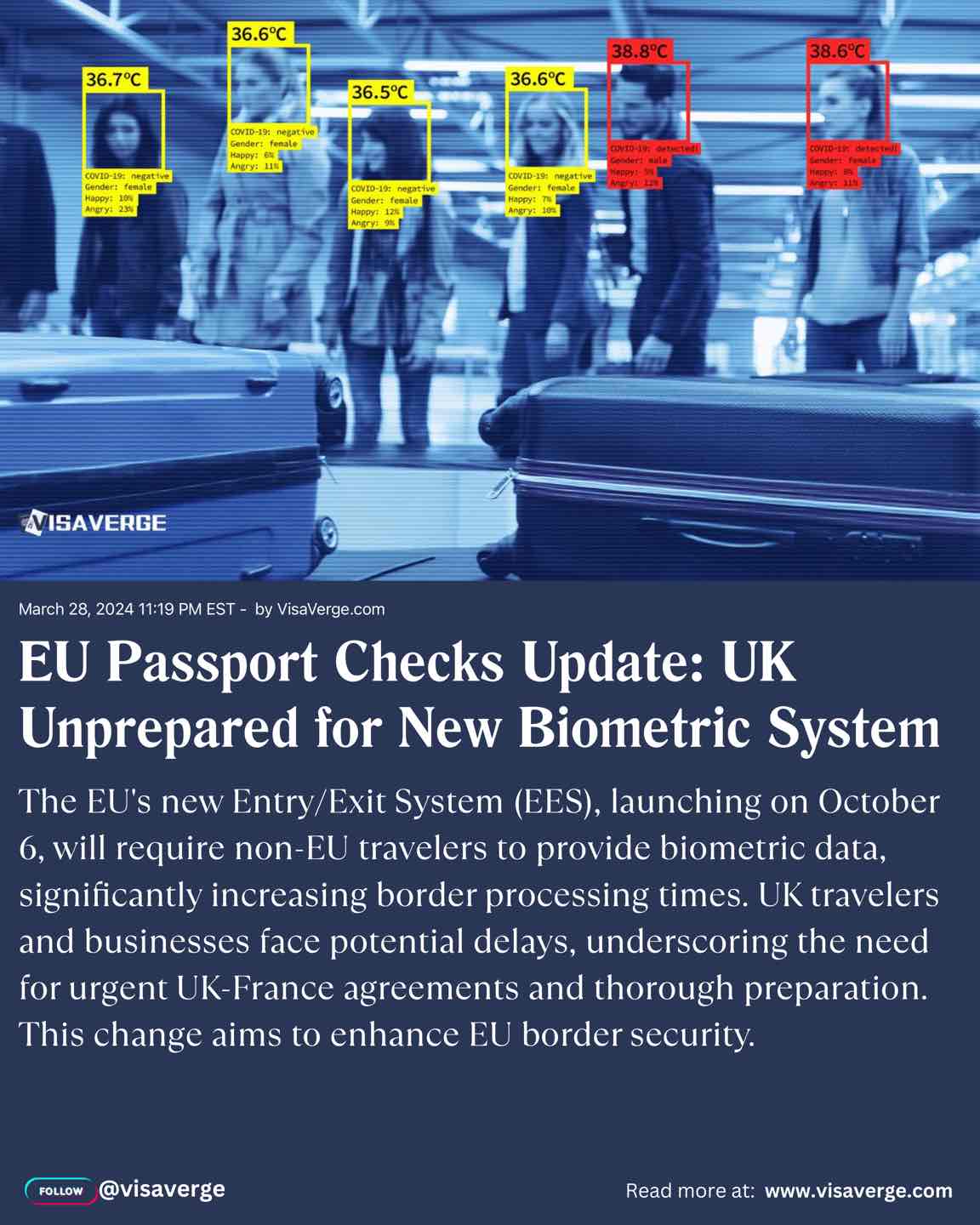 Actualización de Controles de Pasaportes de la UE: Reino Unido no Preparado para el Nuevo Sistema Biométrico Actualización de Controles de Pasaportes de la UE: Reino Unido no Preparado para el Nuevo Sistema Biométrico
