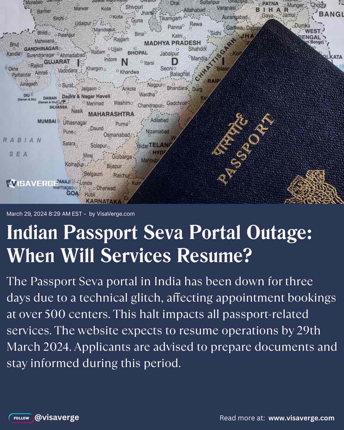 Indian Passport Seva Portal Outage: When Will Services Resume?