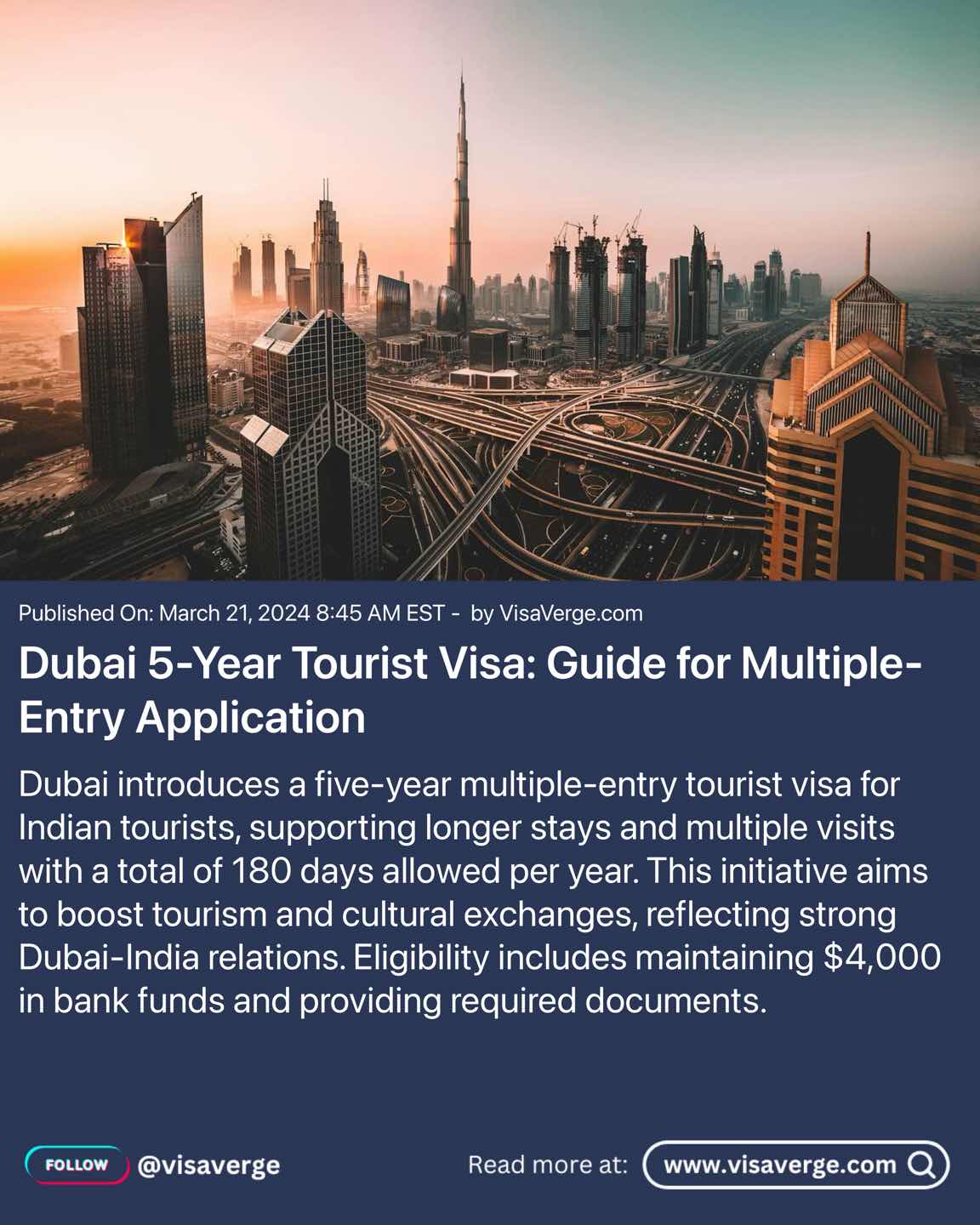 Dubai 5-Year Tourist Visa: Guide for Multiple-Entry Application