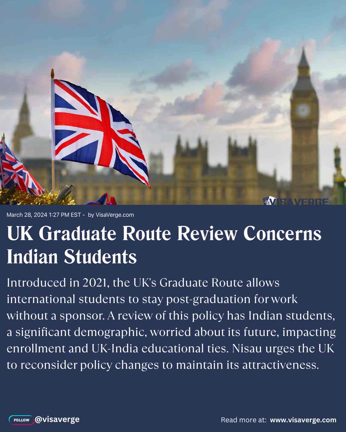 UK Graduate Route Review Concerns Indian Students