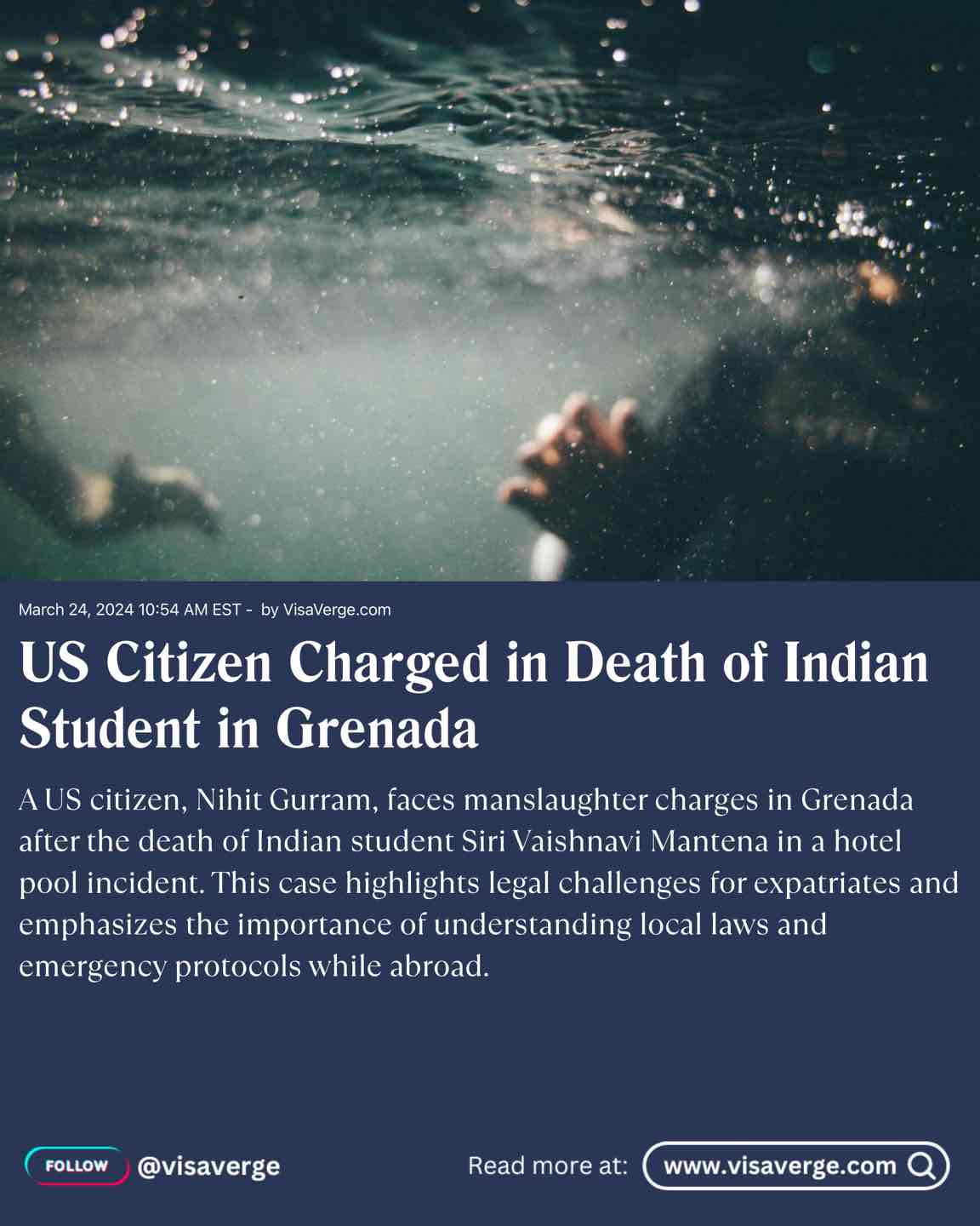 US Citizen Charged in Death of Indian Student in Grenada