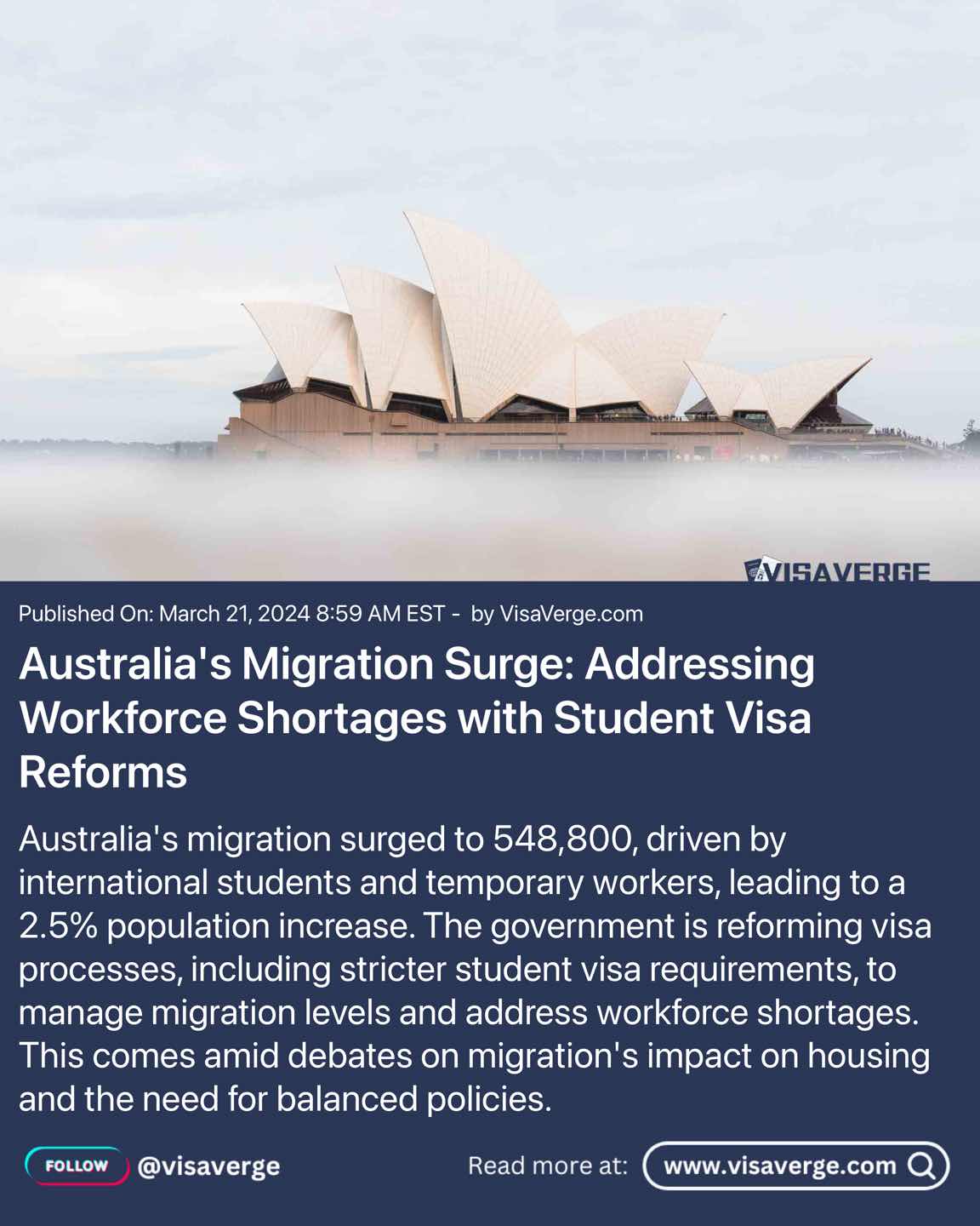 Auge Migratorio de Australia: Abordando las Escaseces de la Fuerza Laboral con Reformas en Visas de Estudiantes