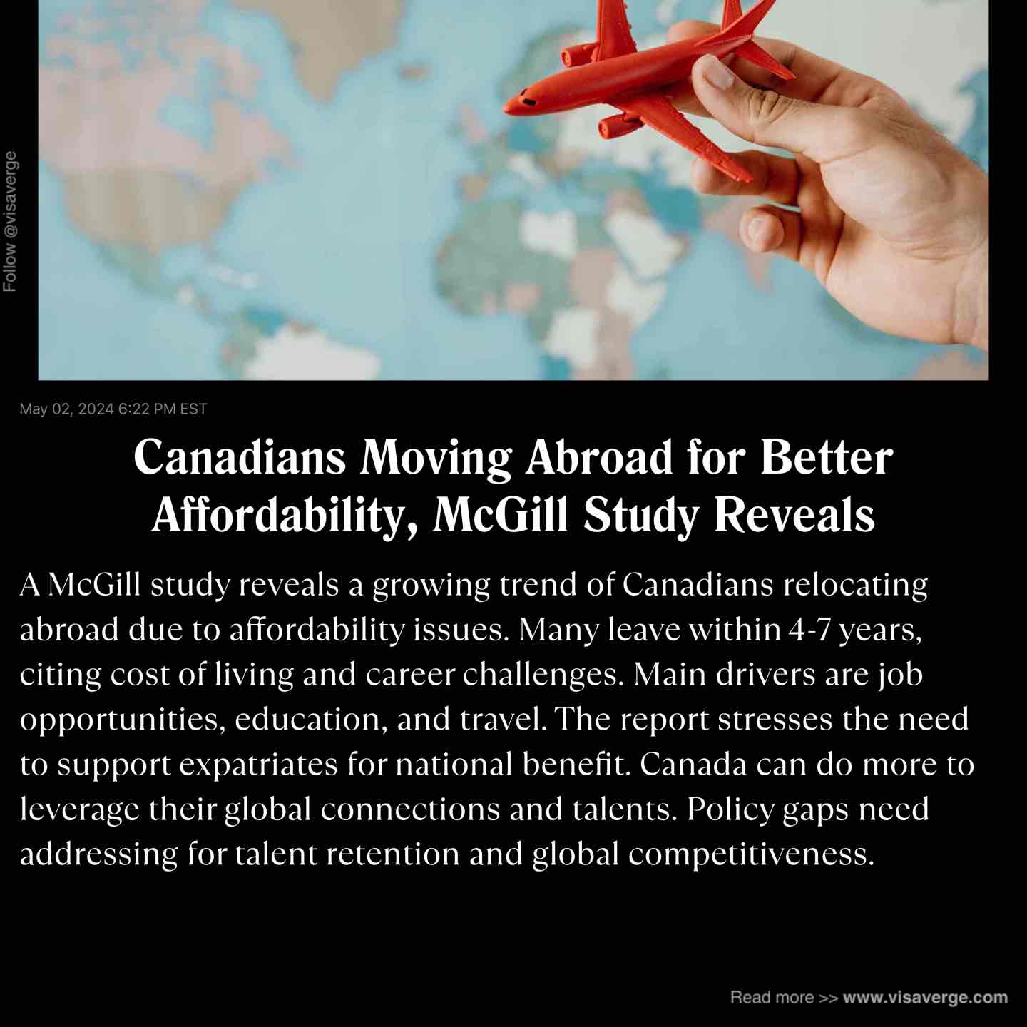 Canadians Moving Abroad for Better Affordability, McGill Study Reveals Canadians Moving Abroad for Better Affordability, McGill Study Reveals