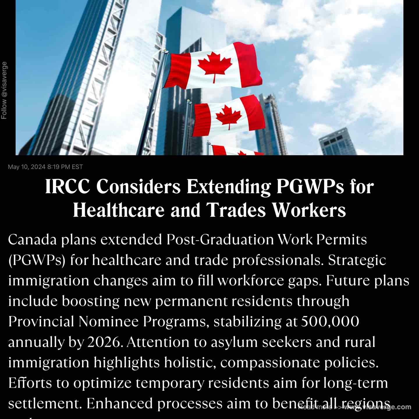 IRCC Considers Extending PGWPs for Healthcare and Trades Workers