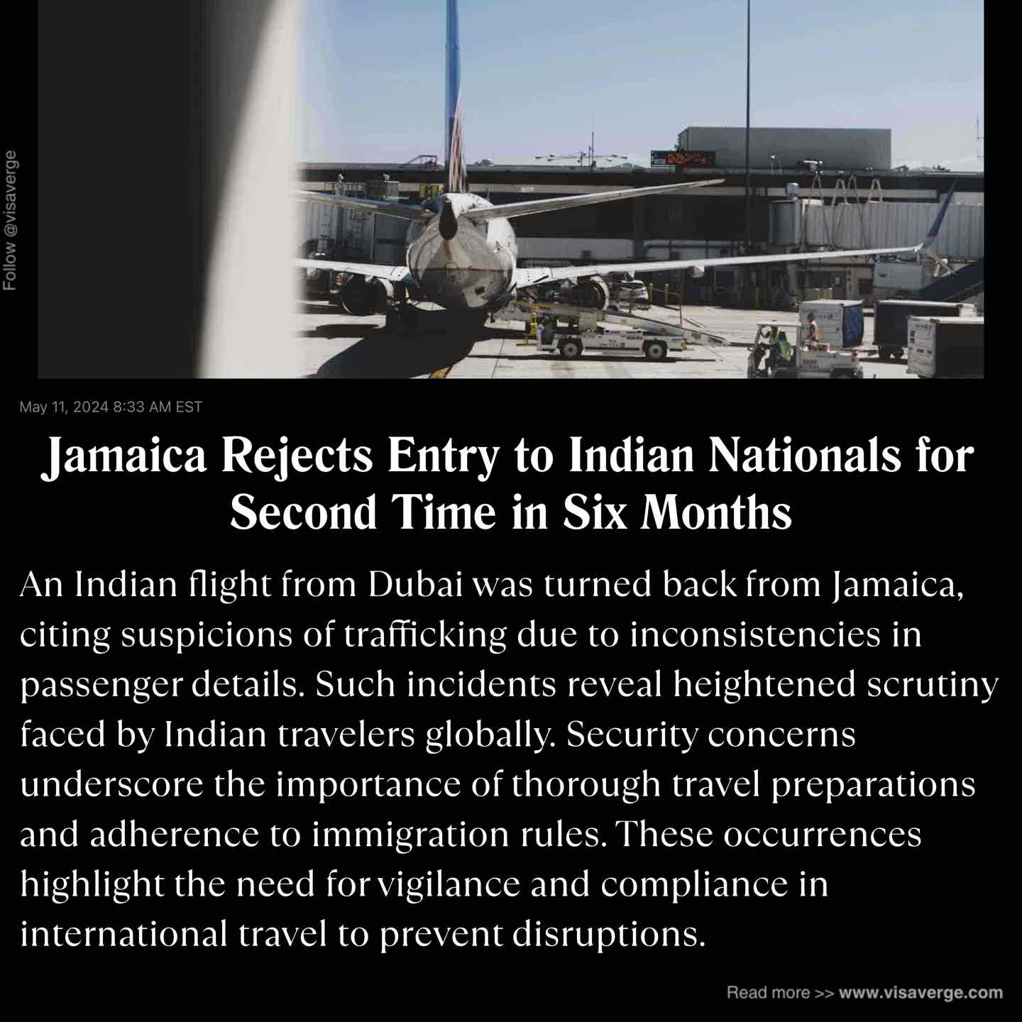 Jamaica Rejects Entry to Indian Nationals for Second Time in Six Months Jamaica Rejects Entry to Indian Nationals for Second Time in Six Months