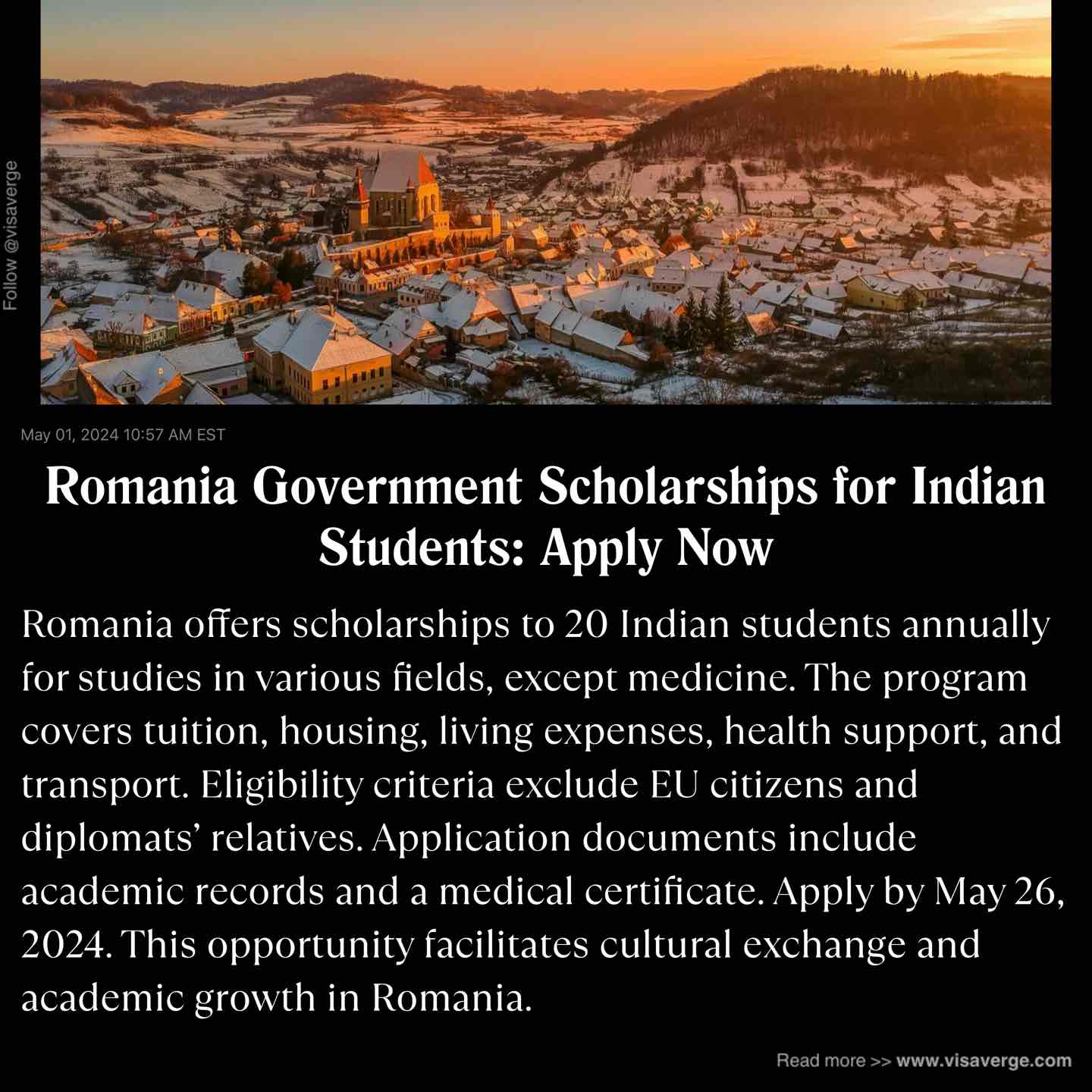 Romania Government Scholarships for Indian Students: Apply Now Romania Government Scholarships for Indian Students: Apply Now