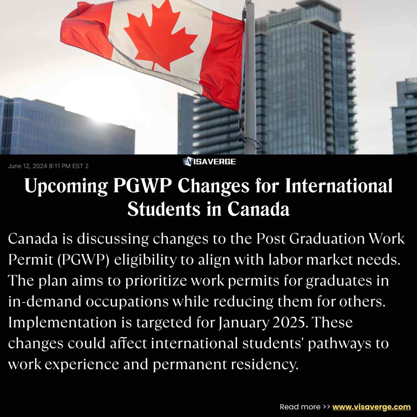 Próximos Cambios del PGWP para Estudiantes Internacionales en Canadá Próximos Cambios del PGWP para Estudiantes Internacionales en Canadá