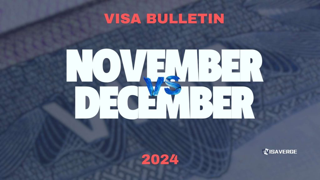 Key Differences Between November vs December 2024 Visa Bulletins: Changes Explained