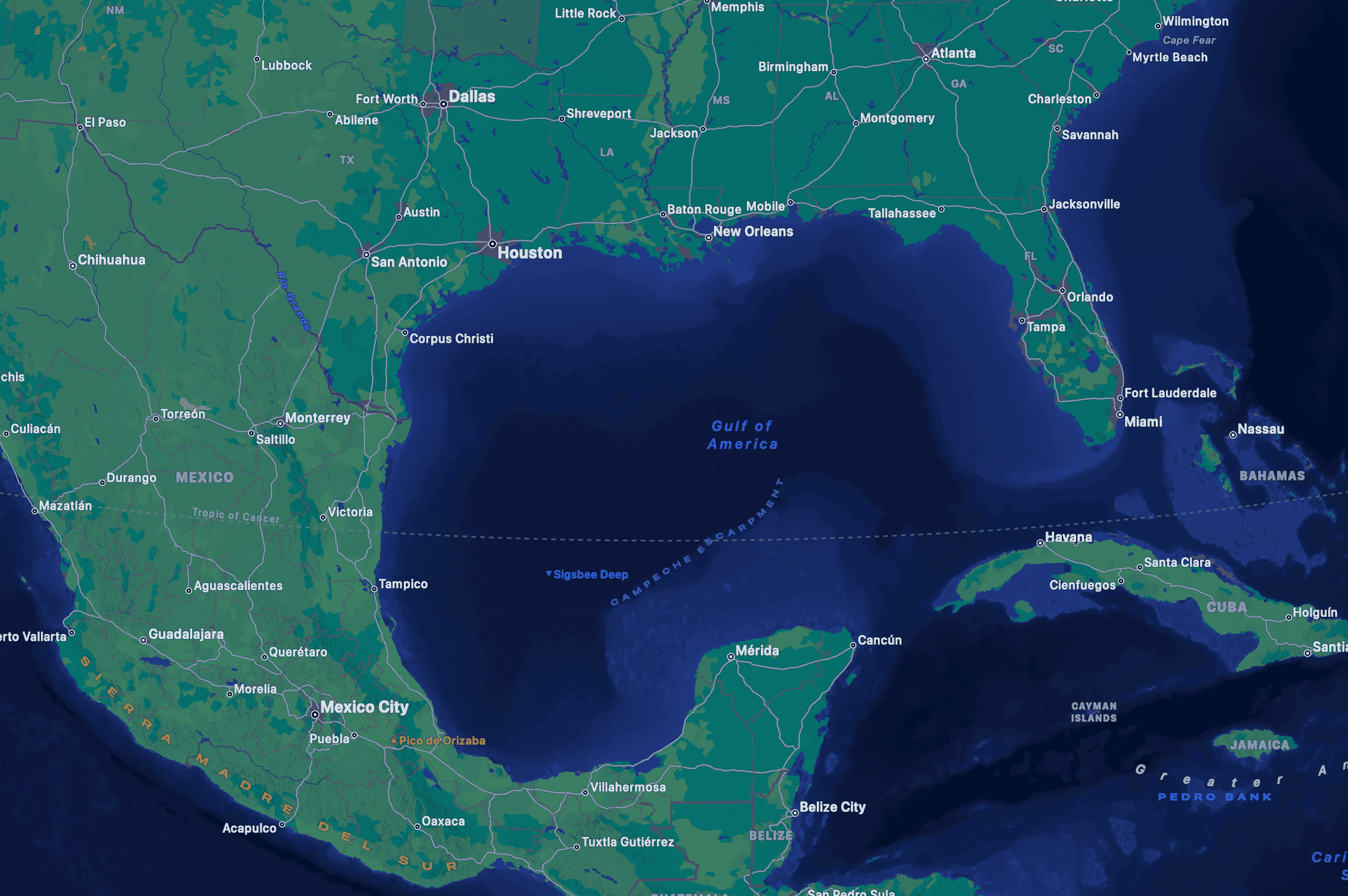 Apple Maps Update Adds “Gulf of America” for US Users Apple Maps Update Adds “Gulf of America” for US Users