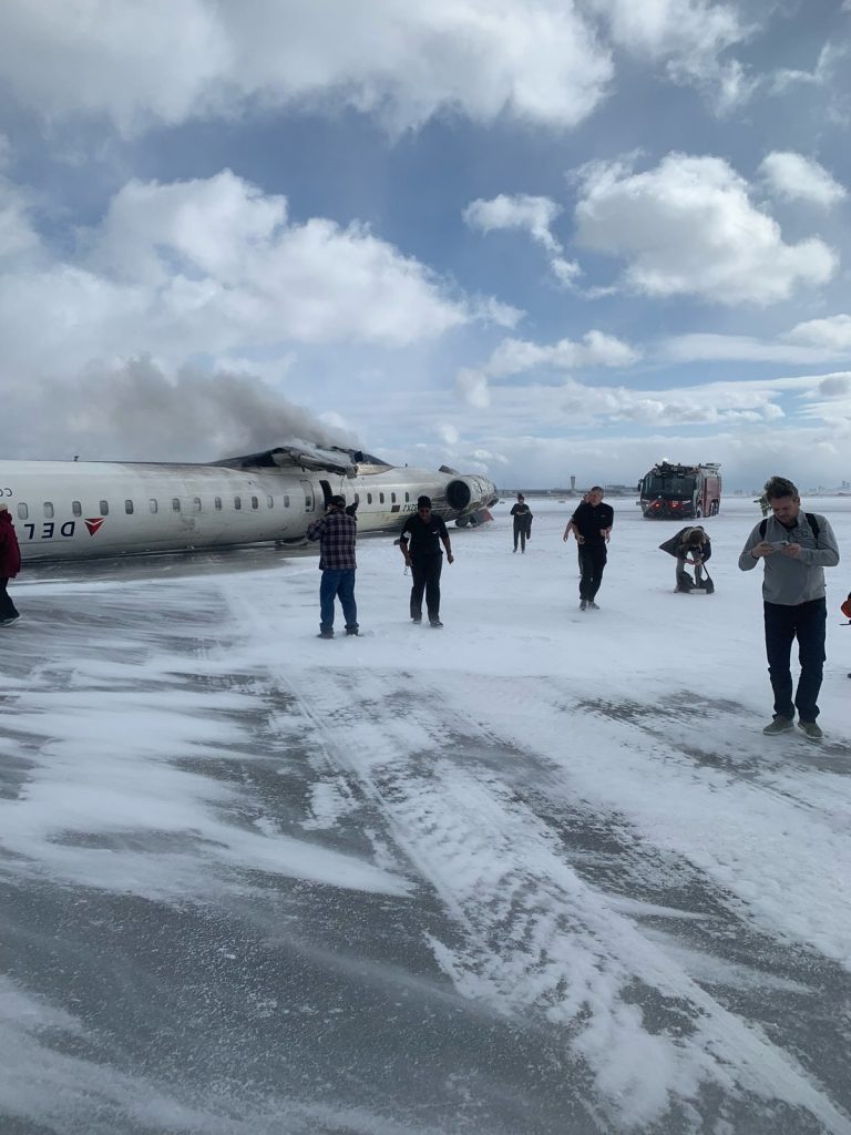 Delta Flight 4819 Crash Lands in Toronto, Flips and Breaks Apart