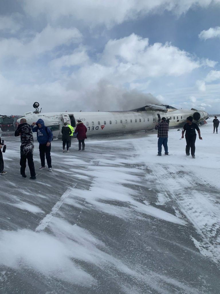 Delta Flight 4819 Crash Lands in Toronto, Flips and Breaks Apart