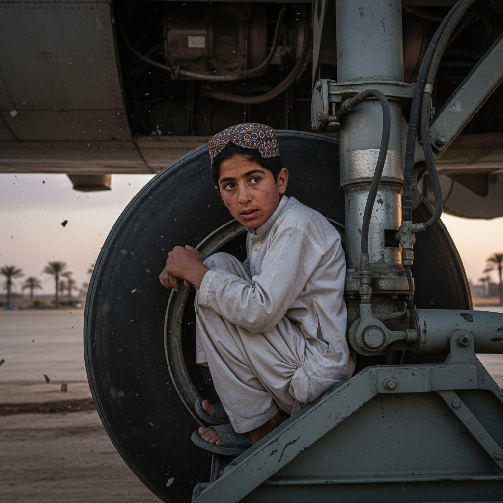 13-year-old Afghan boy from Kunduz lands in Delhi after hiding in gear