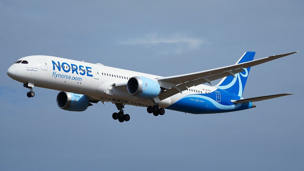Norse Atlantic cambia rutas en EE.UU. tras acuerdo con IndiGo y Boeing 787-9